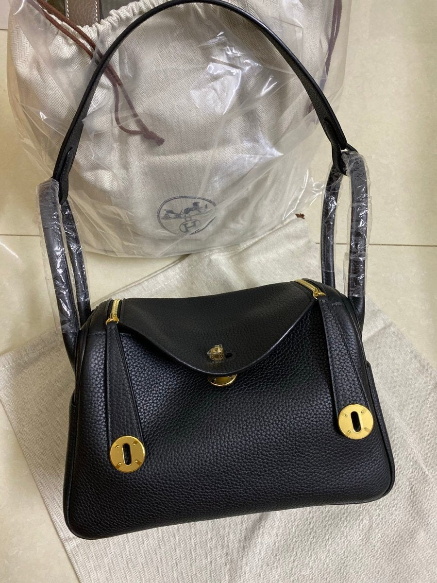 Lindy Soft Leather Handbag with Dual Top Handles