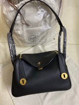 Lindy Soft Leather Handbag with Dual Top Handles