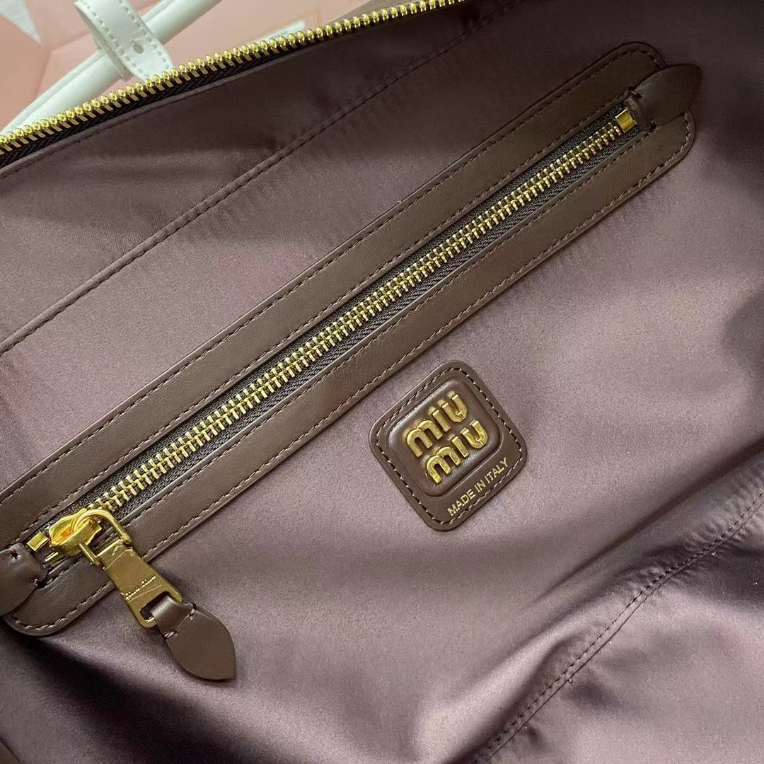 Luxury Calfskin Leather Top - Handle Briefcase Bag