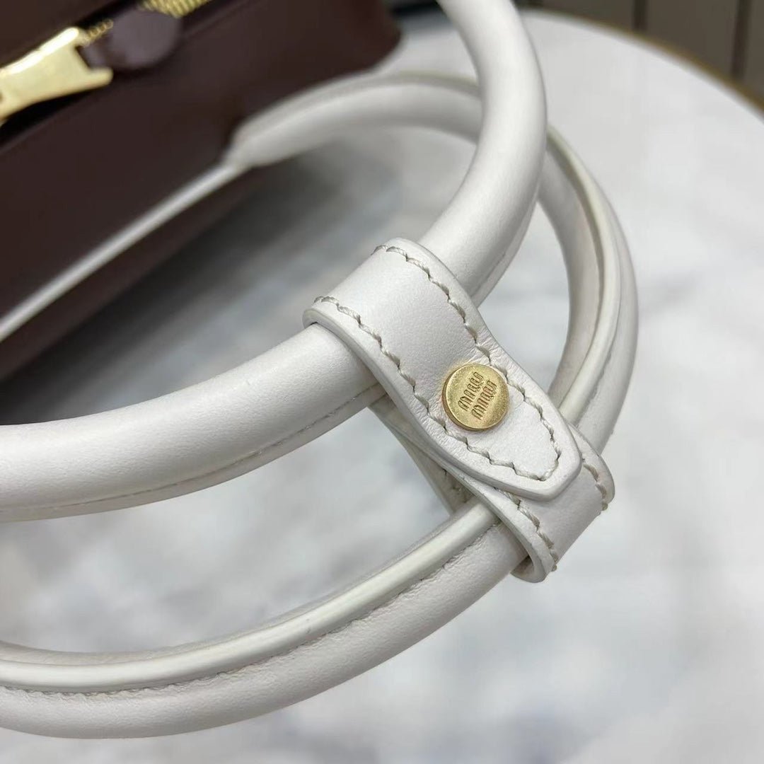 Luxury Calfskin Leather Top - Handle Briefcase Bag