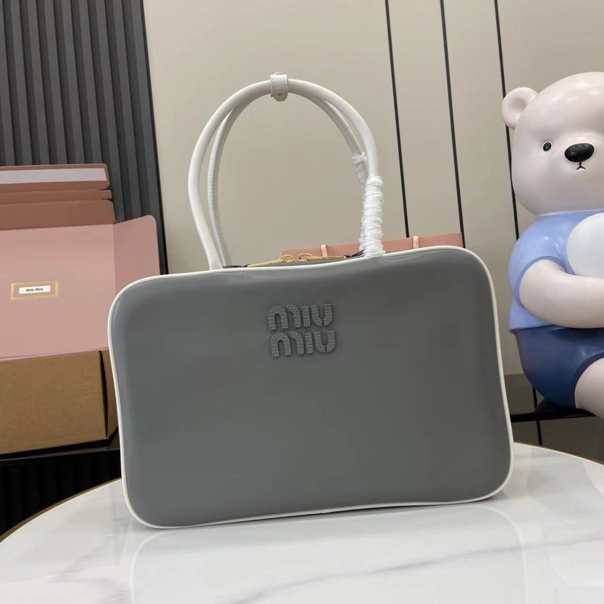 Luxury Calfskin Leather Top - Handle Briefcase Bag