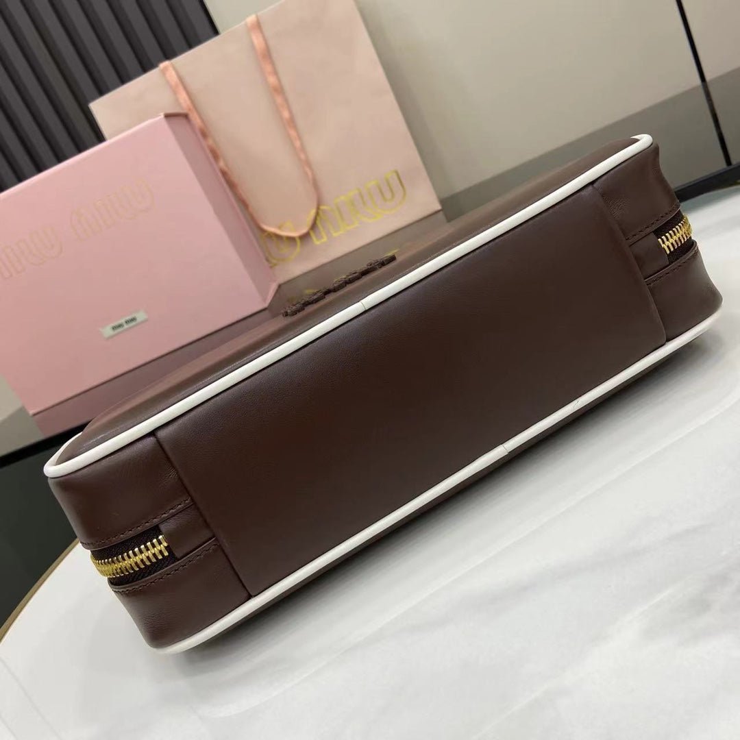 Luxury Retro Leather Bowling Bag