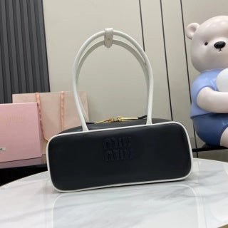 Luxury Retro Leather Bowling Bag