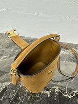Medium Bucket Bag in Suede Calfskin