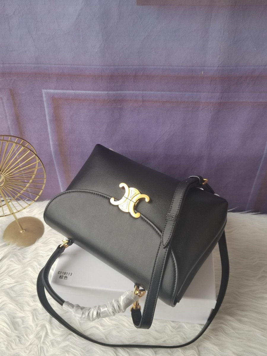 Medium Soft Cowhide Handbag with Modern Silhouette