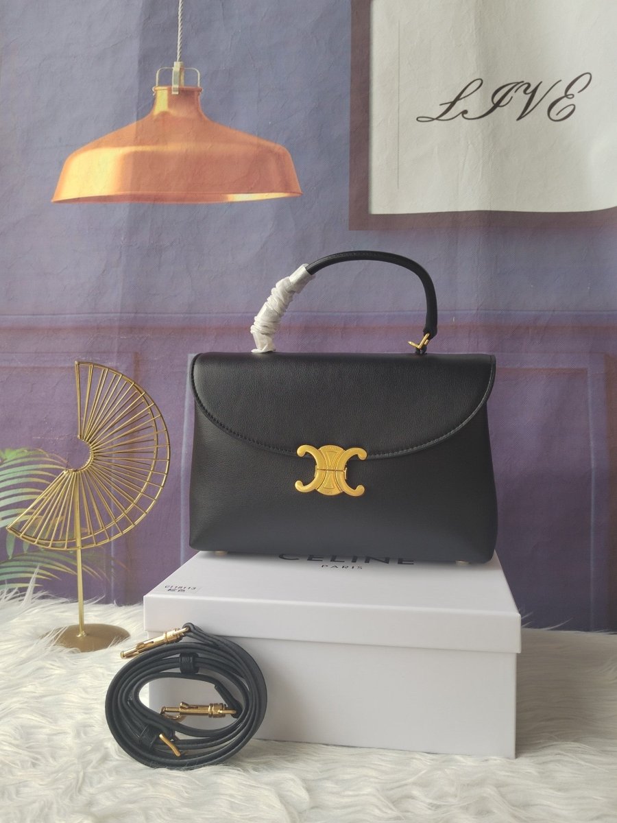 Medium Soft Cowhide Handbag with Modern Silhouette