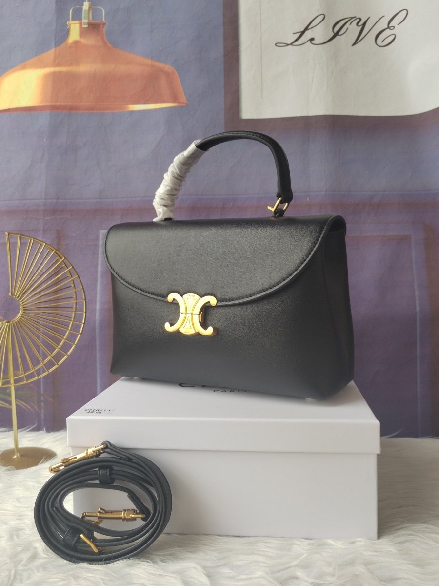 Medium Soft Cowhide Handbag with Modern Silhouette