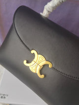 Medium Soft Cowhide Handbag with Modern Silhouette