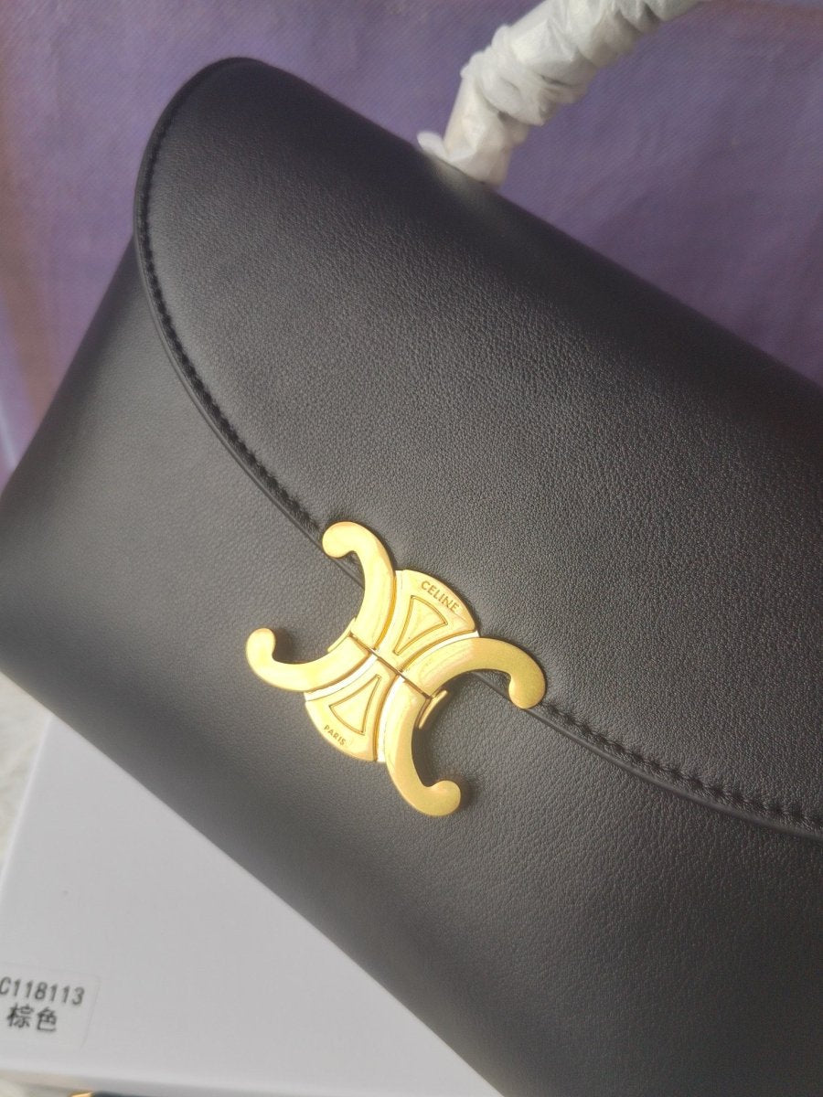 Medium Soft Cowhide Handbag with Modern Silhouette