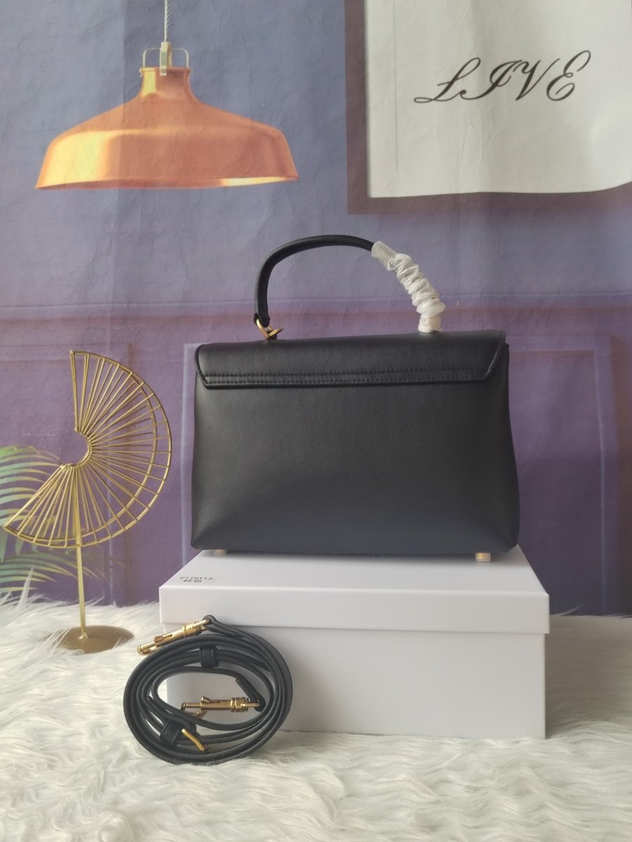 Medium Soft Cowhide Handbag with Modern Silhouette