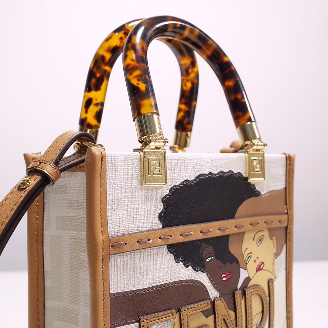 Mini Sunshine Shopper Bag – Luxury Inspired Birkin Girls Graphic Design