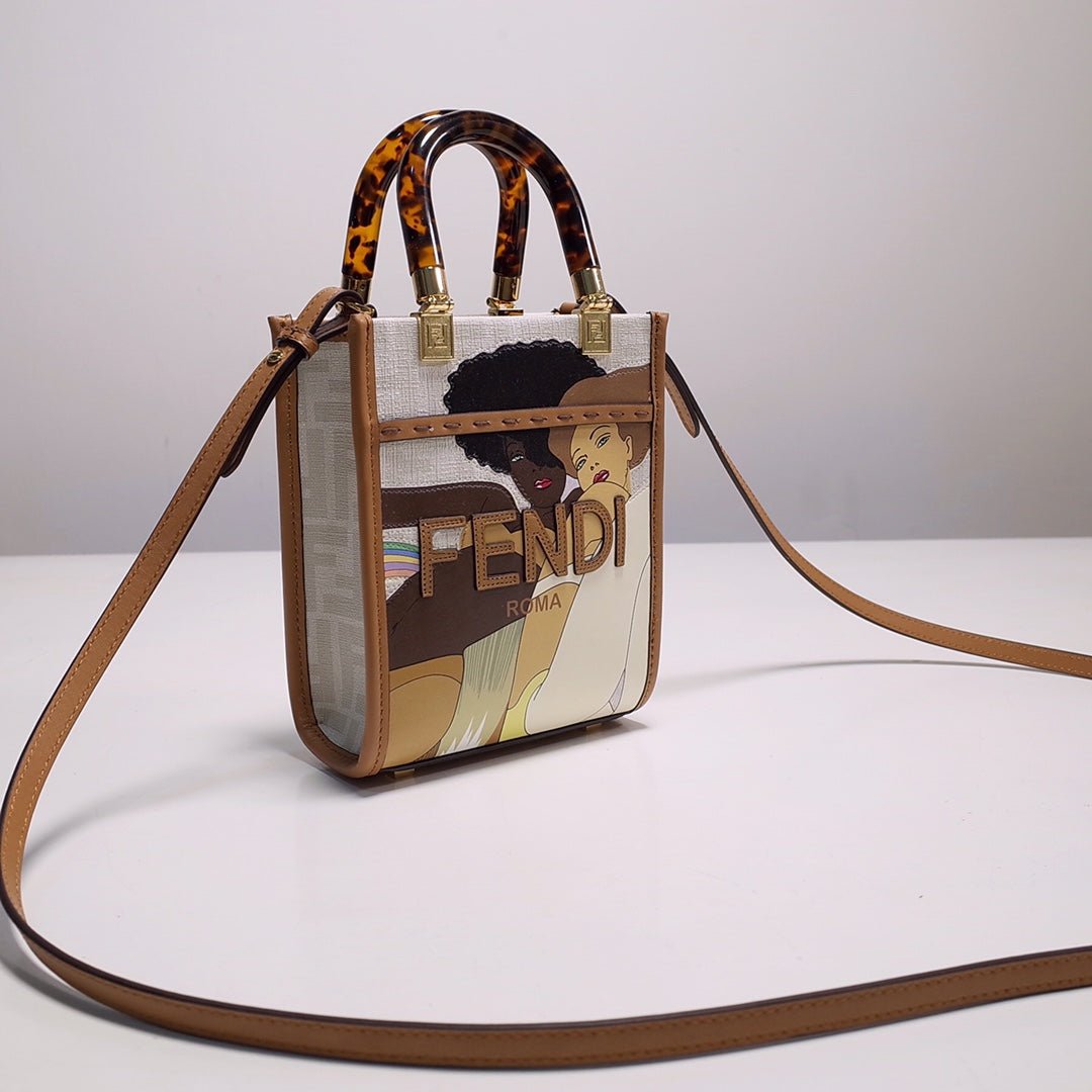 Mini Sunshine Shopper Bag – Luxury Inspired Birkin Girls Graphic Design