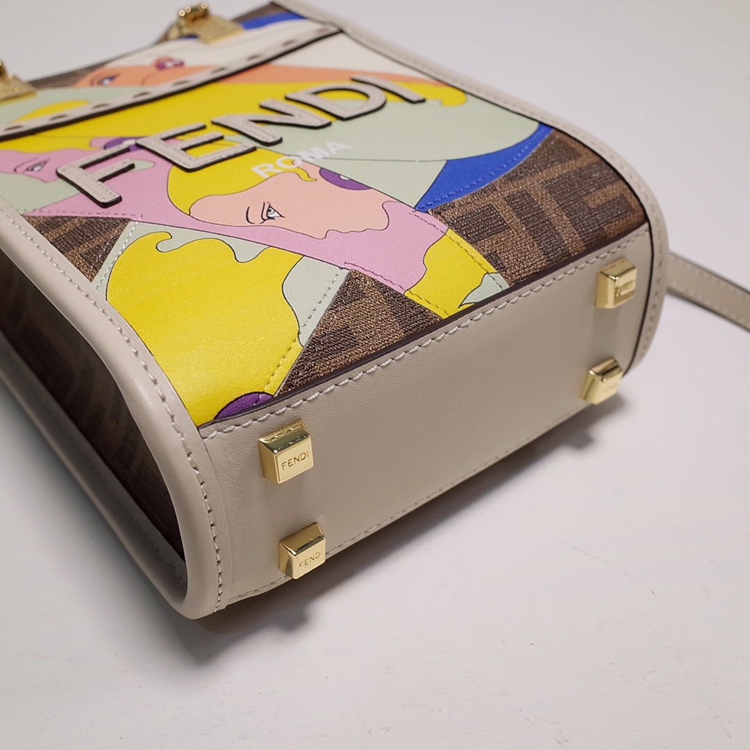 Mini Sunshine Shopper Bag – Luxury Inspired Hairdresser Girl Graphic