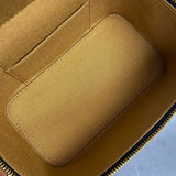 Mini Vanity Case in Canvas and Calfskin Leather