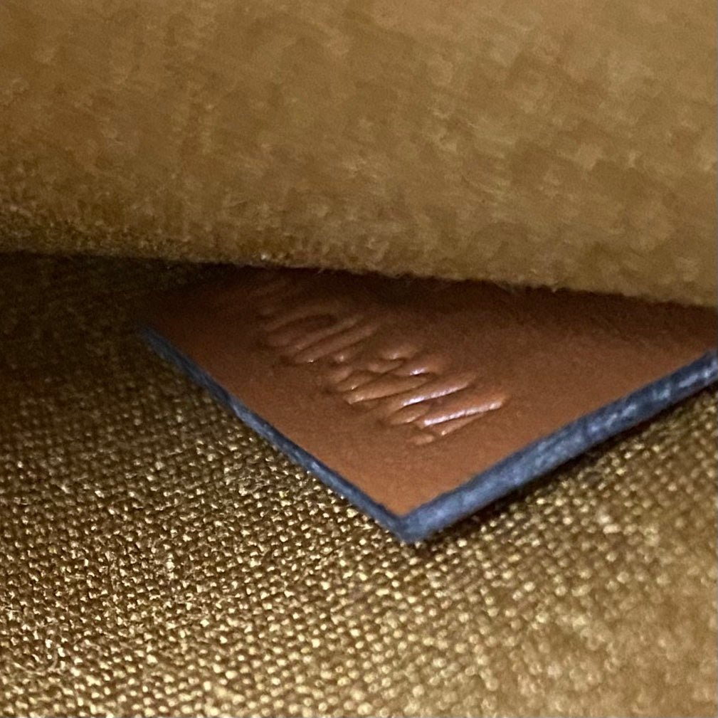 Mini Vanity Case in Canvas and Calfskin Leather