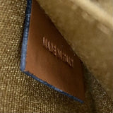 Mini Vanity Case in Canvas and Calfskin Leather