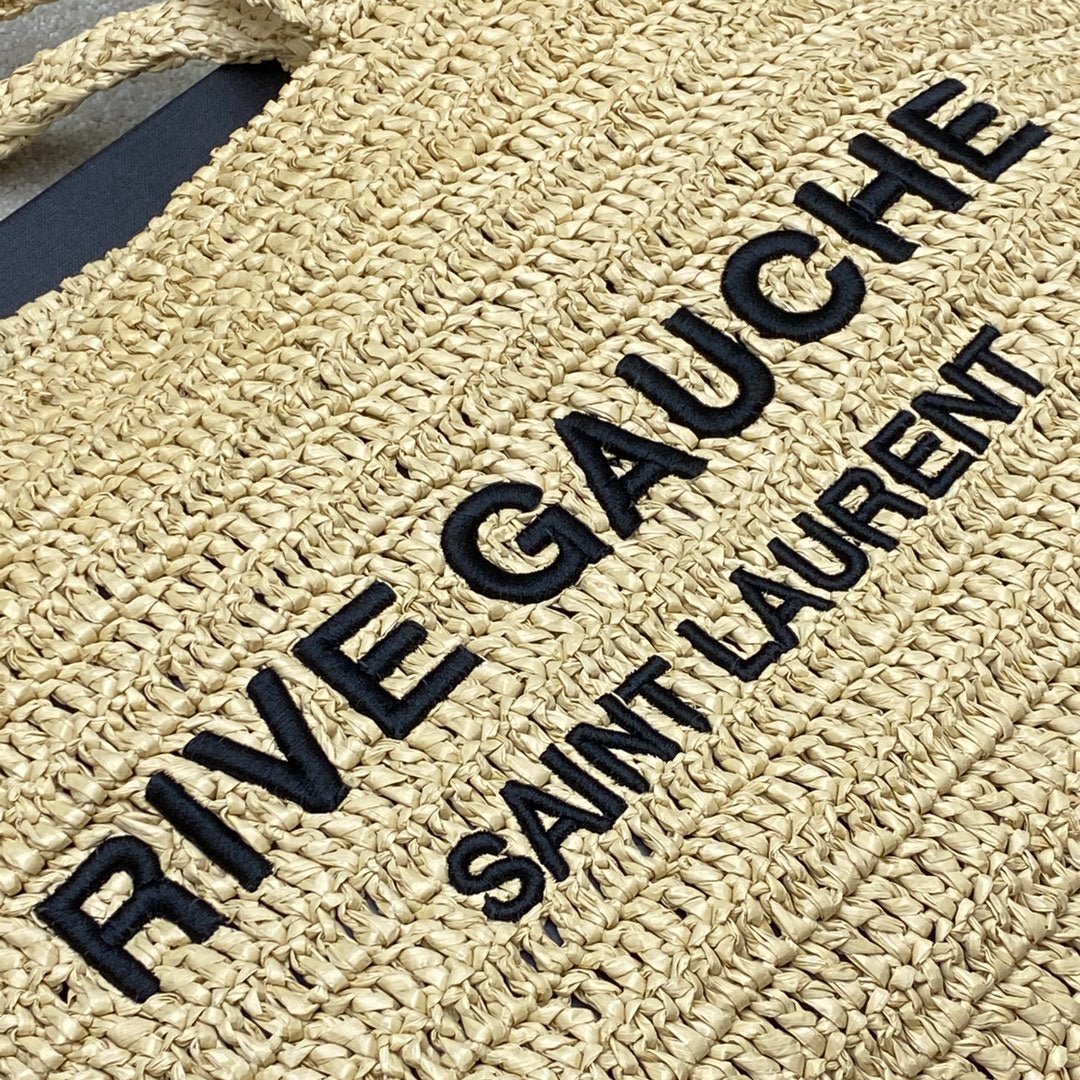 Rive Gauche Raffia Tote Bag – Luxury Inspired Summer Design