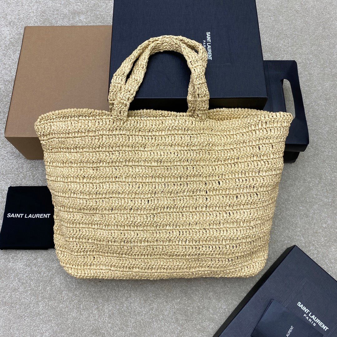 Rive Gauche Raffia Tote Bag – Luxury Inspired Summer Design