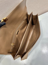 Soft Sound Suede Shoulder Bag with Sheepskin Interior