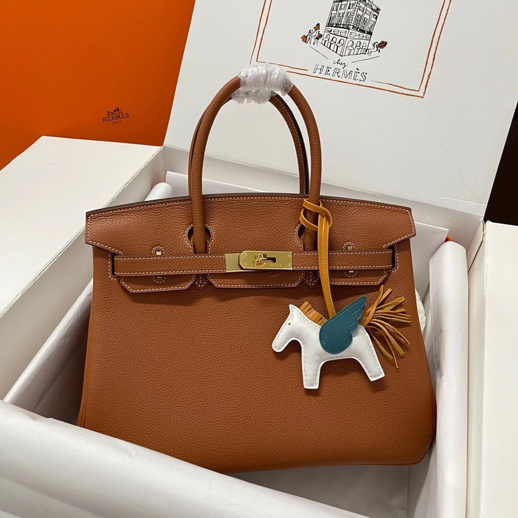 Classic Birkin Handbag with Gold Hardware