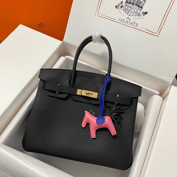 Classic Birkin Handbag with Gold Hardware